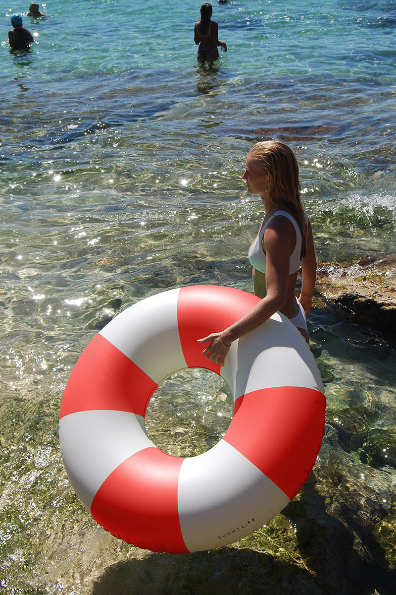 Tube Pool Ring, Tomato Red