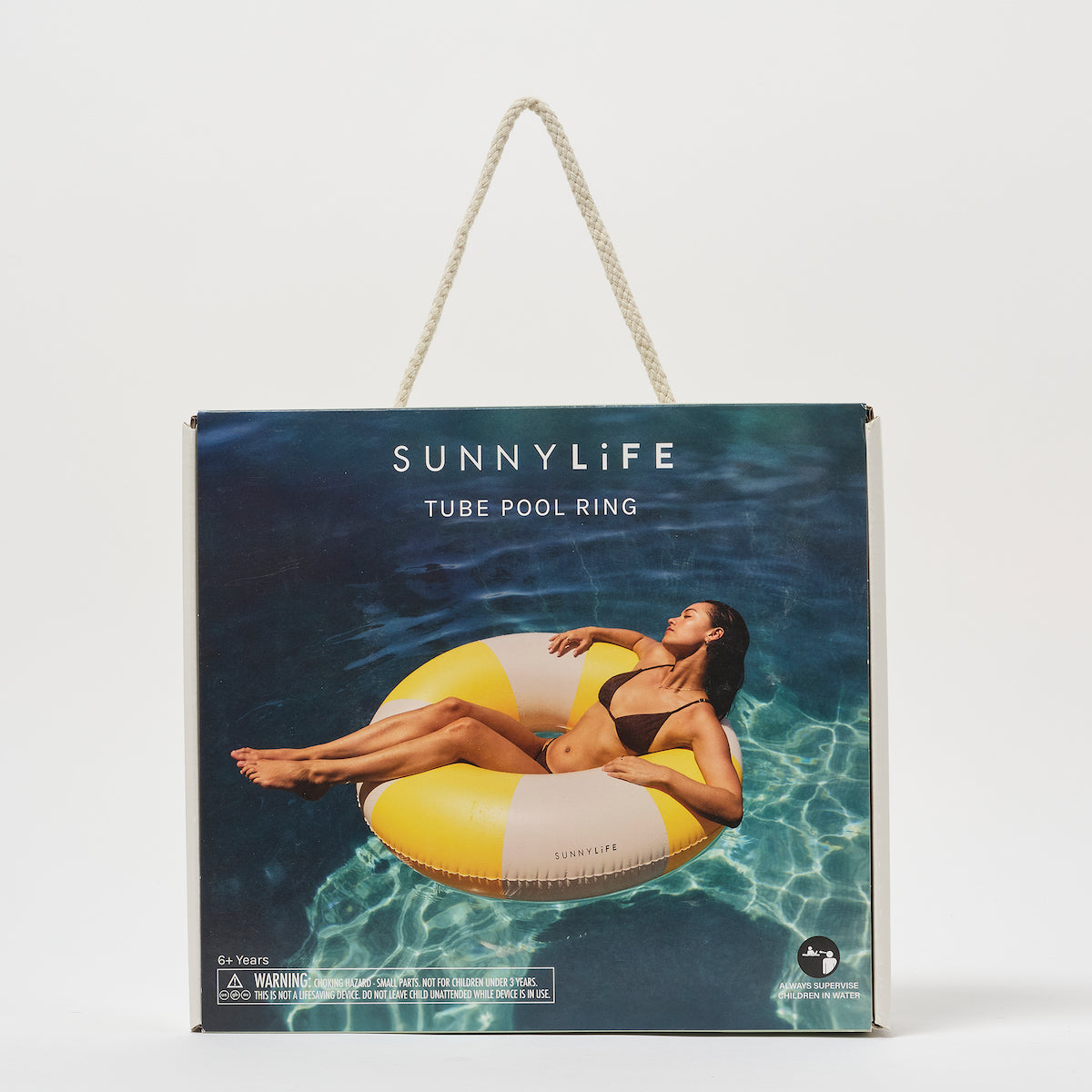 Tube Pool Ring, Sunshine Yellow