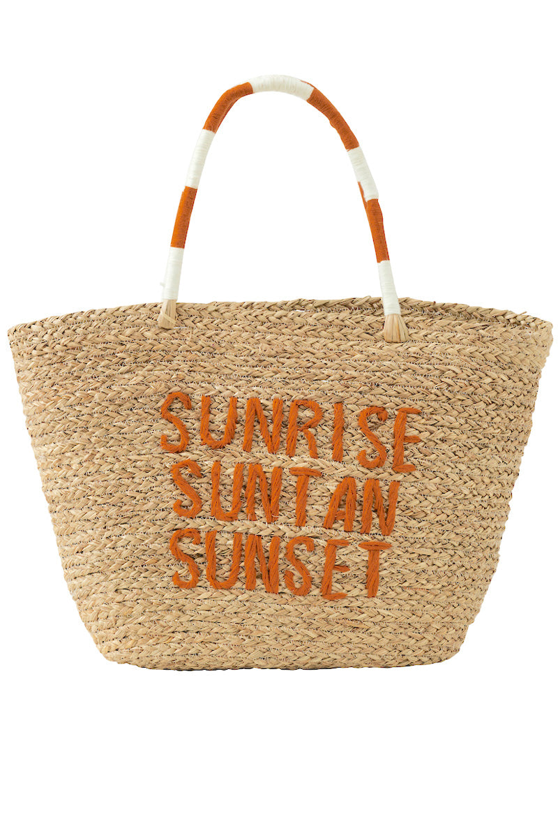 Sunrise Seagrass Tote