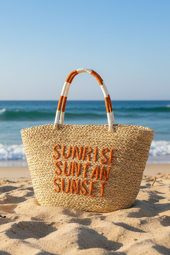 Sunrise Seagrass Tote