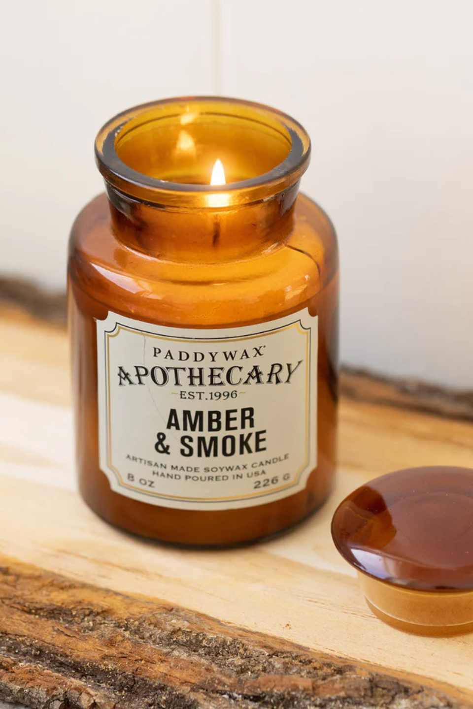 Apothecary Candle, Amber + Smoke