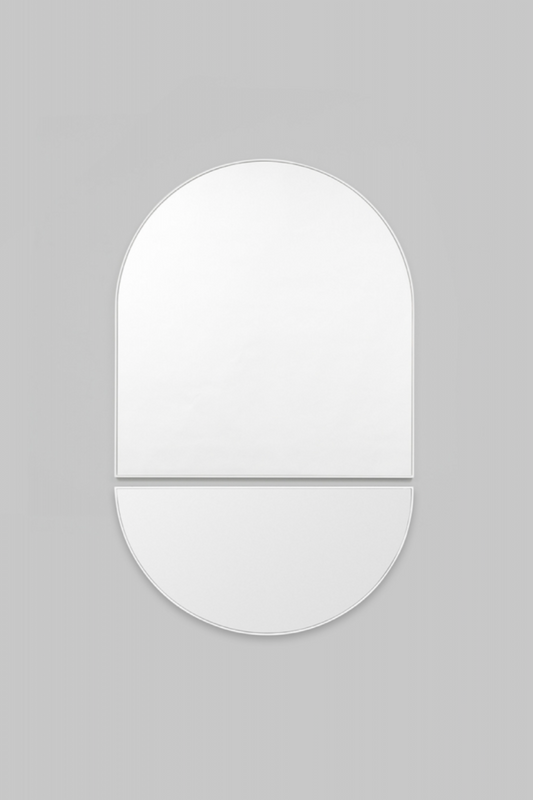 Bjorn Arch Mirror, White