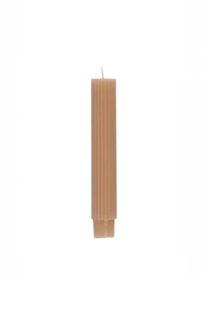 Ribbed Dinner Candles, Short