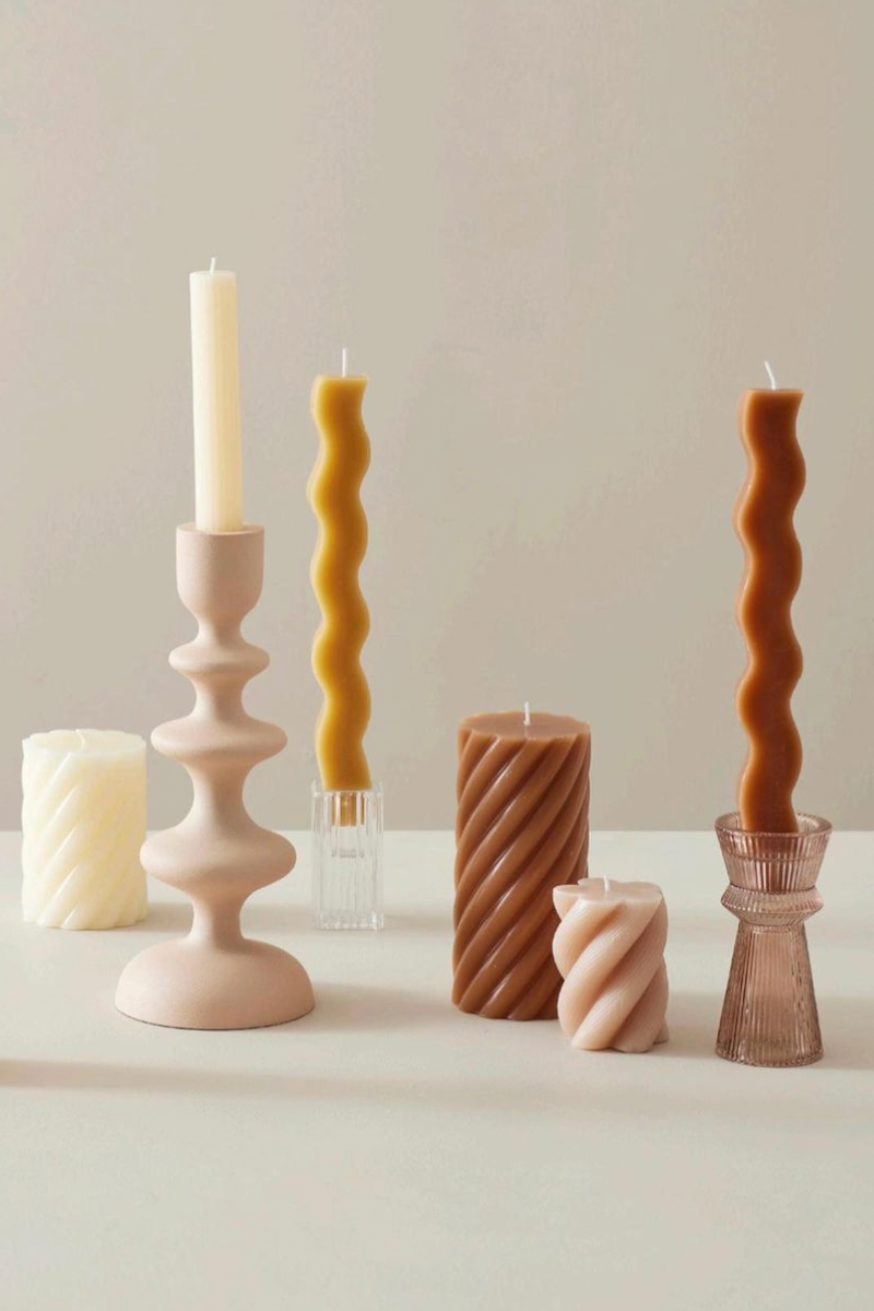 Wave Dinner Candle