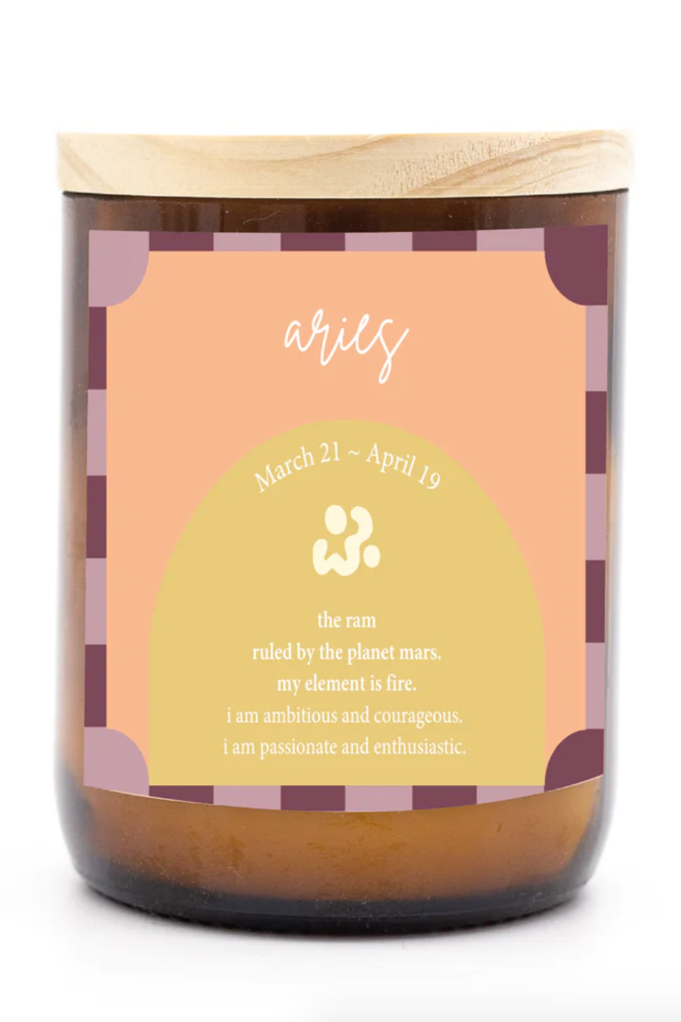 Aries Colour Candle