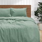 Linen Bedding, Mint