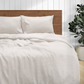 Linen Bedding, White