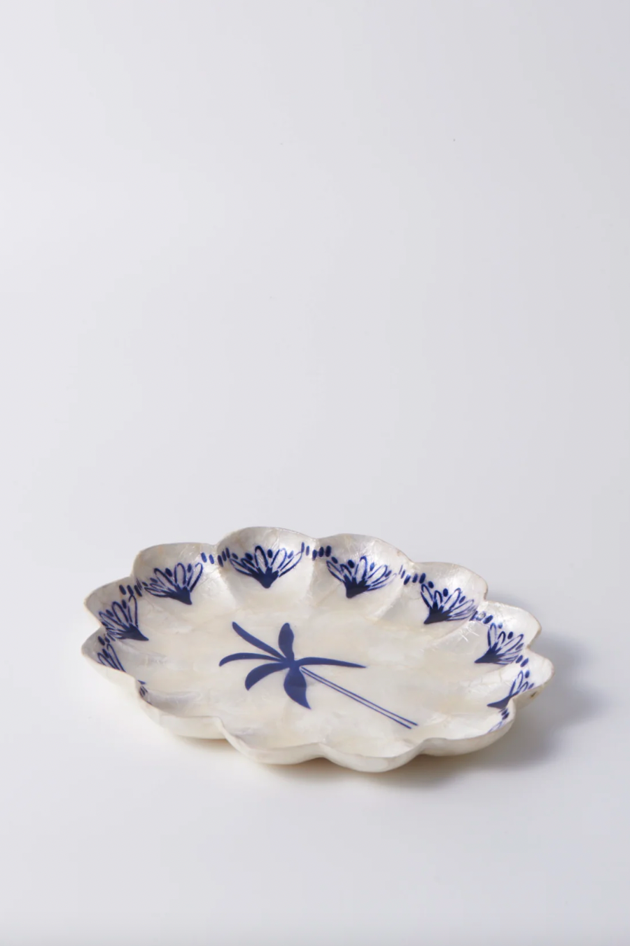 Atlantic Palm Plate, Navy