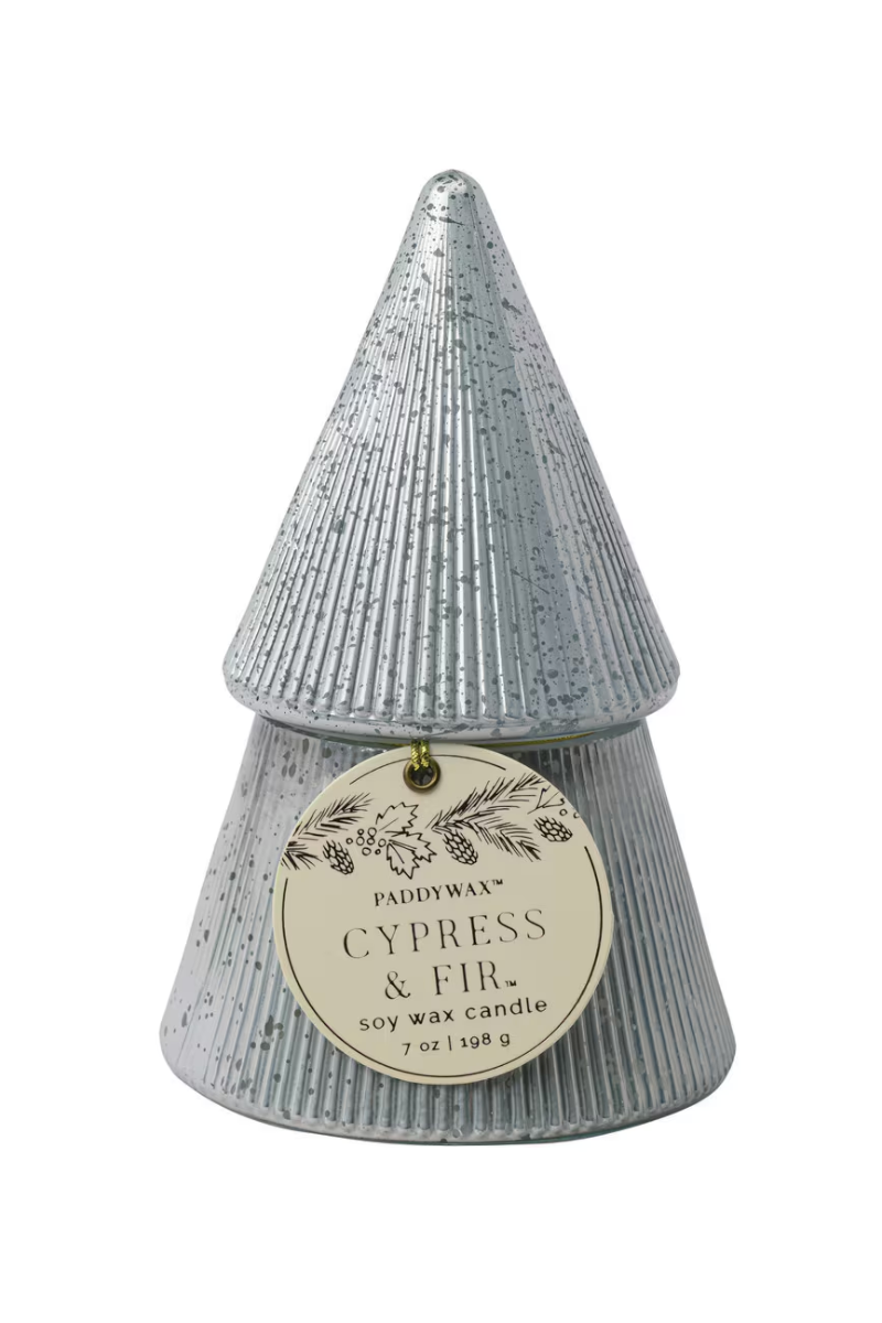 Cypress + Fir Mercury Stack Tree, Silver