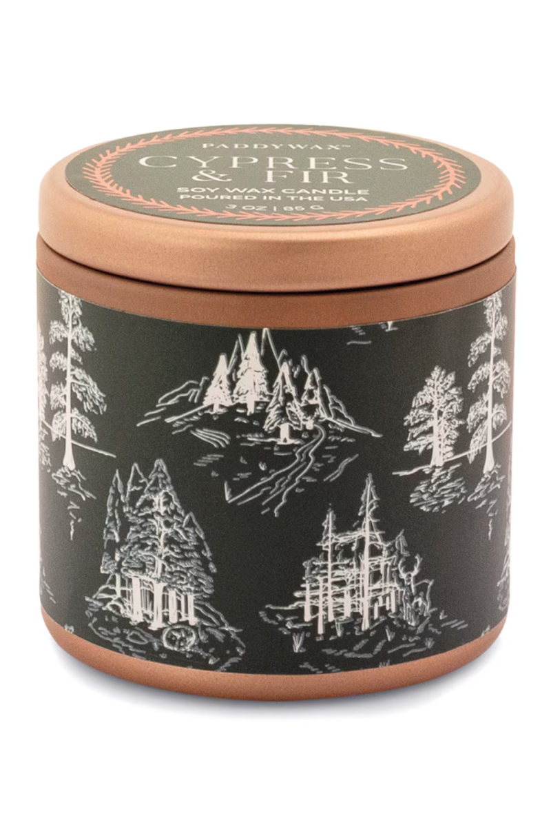 Cypress + Fir Travel Tin, Green