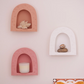 Luna Wall Shelf, Clay