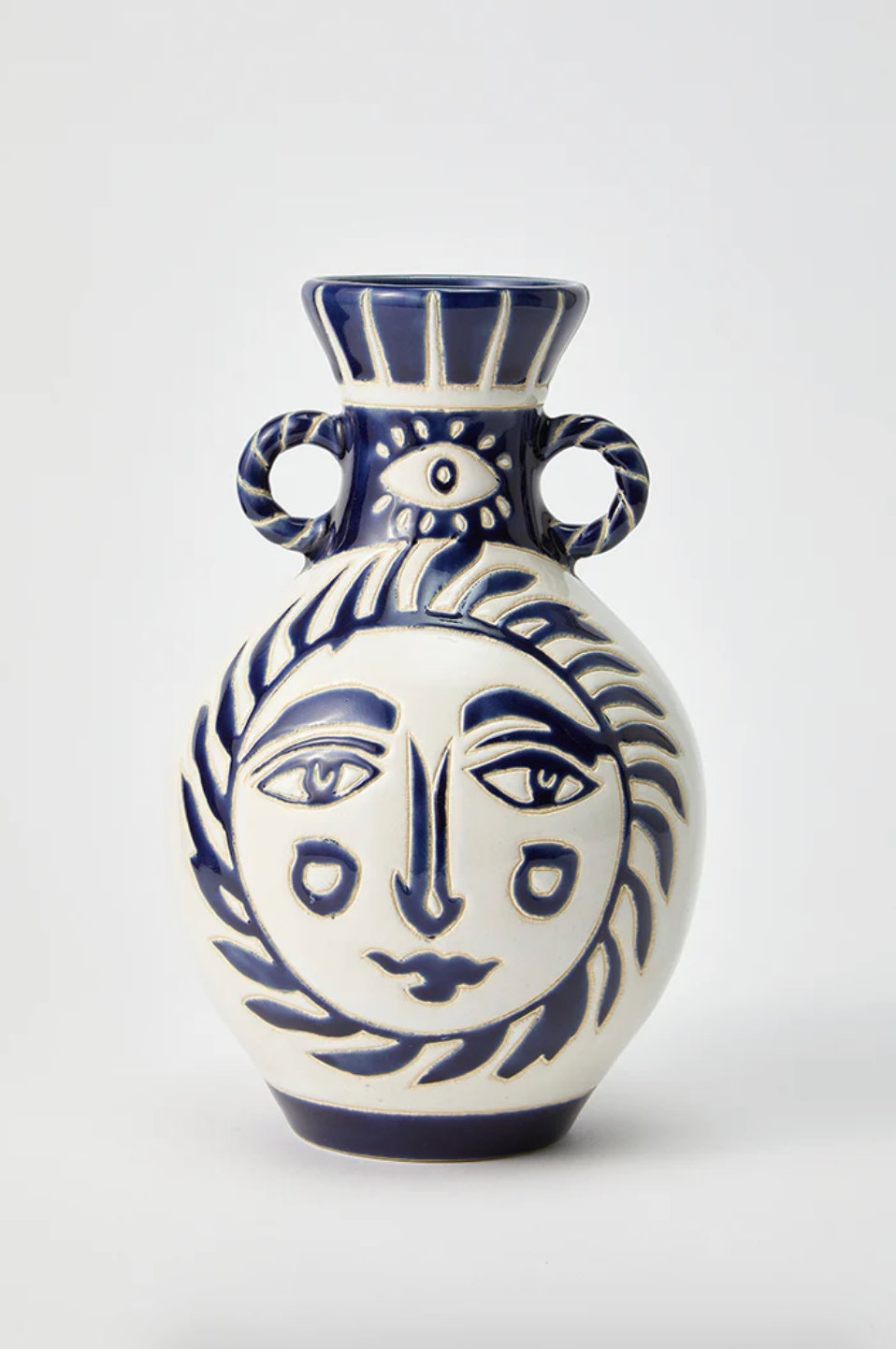 Totem Sun Vase, Blue