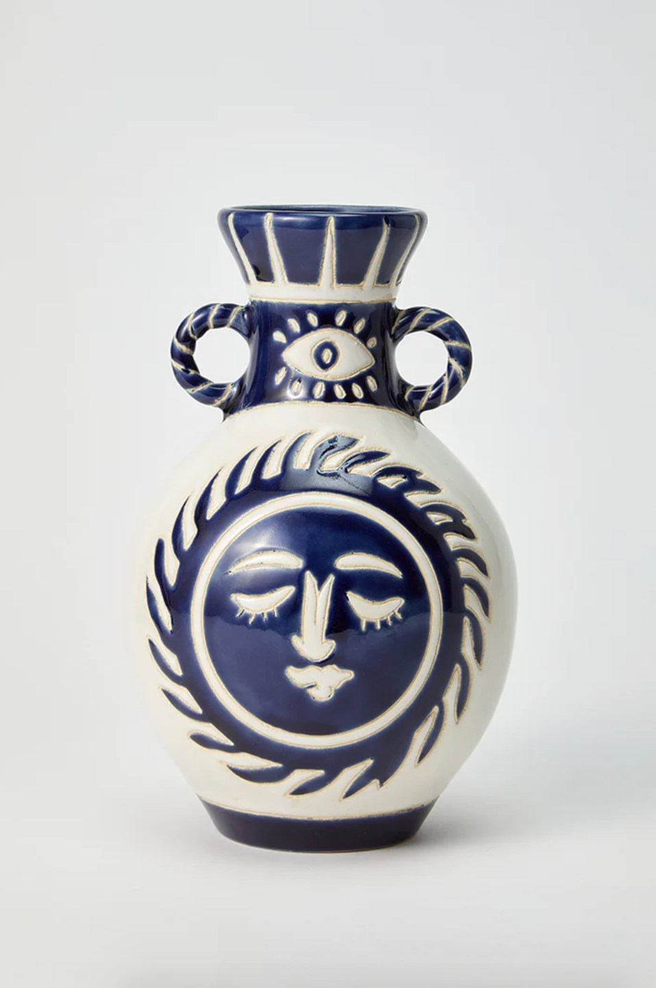 Totem Sun Vase, Blue