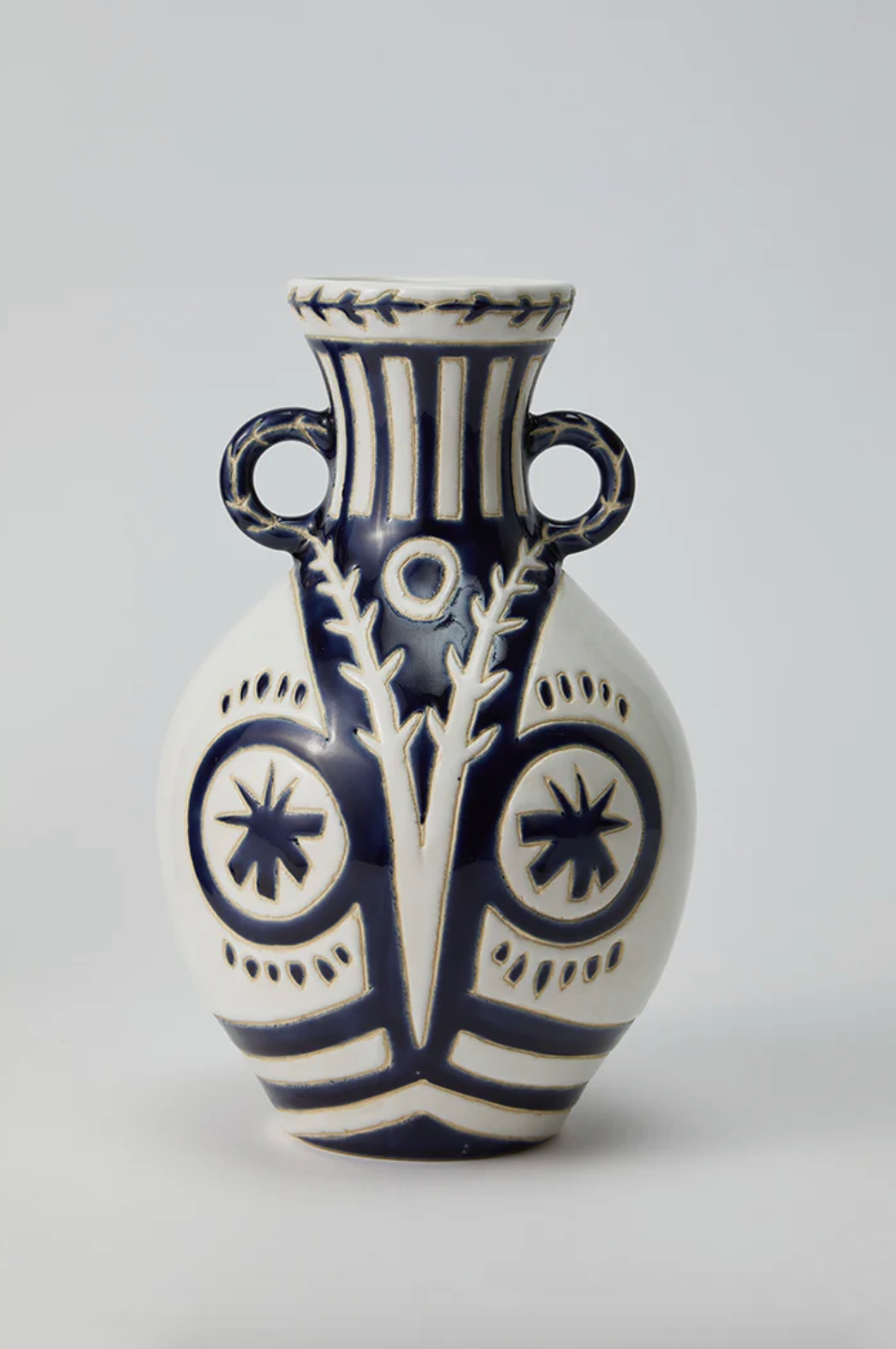 Totem Duo Vase, Blue