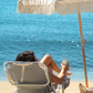 Luxe Beach Chair, Coastal Blue