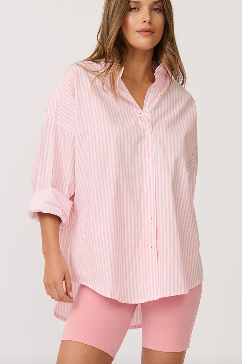 Tammy Shirt, Bubblegum Stripe