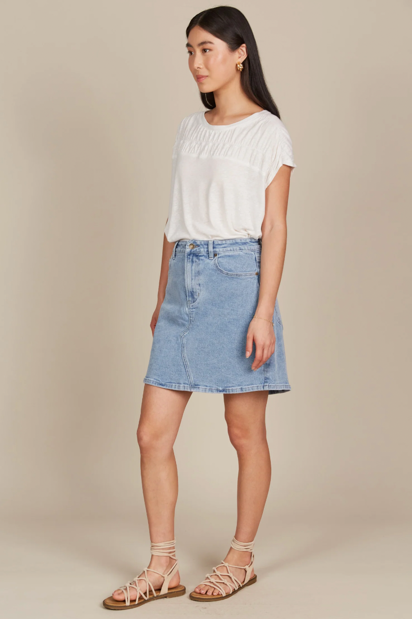 Margot Denim Skirt, Stellar