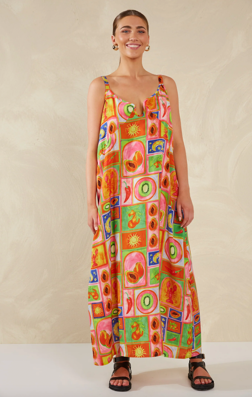 Portofino Maxi Dress, Spritz