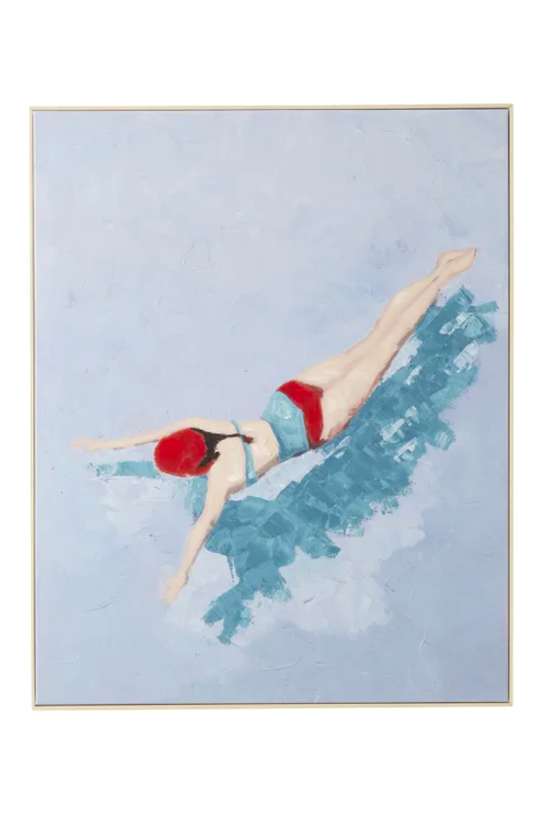 Swimmer Canvas