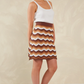 Amalfi Knit Skirt, Tiramisu