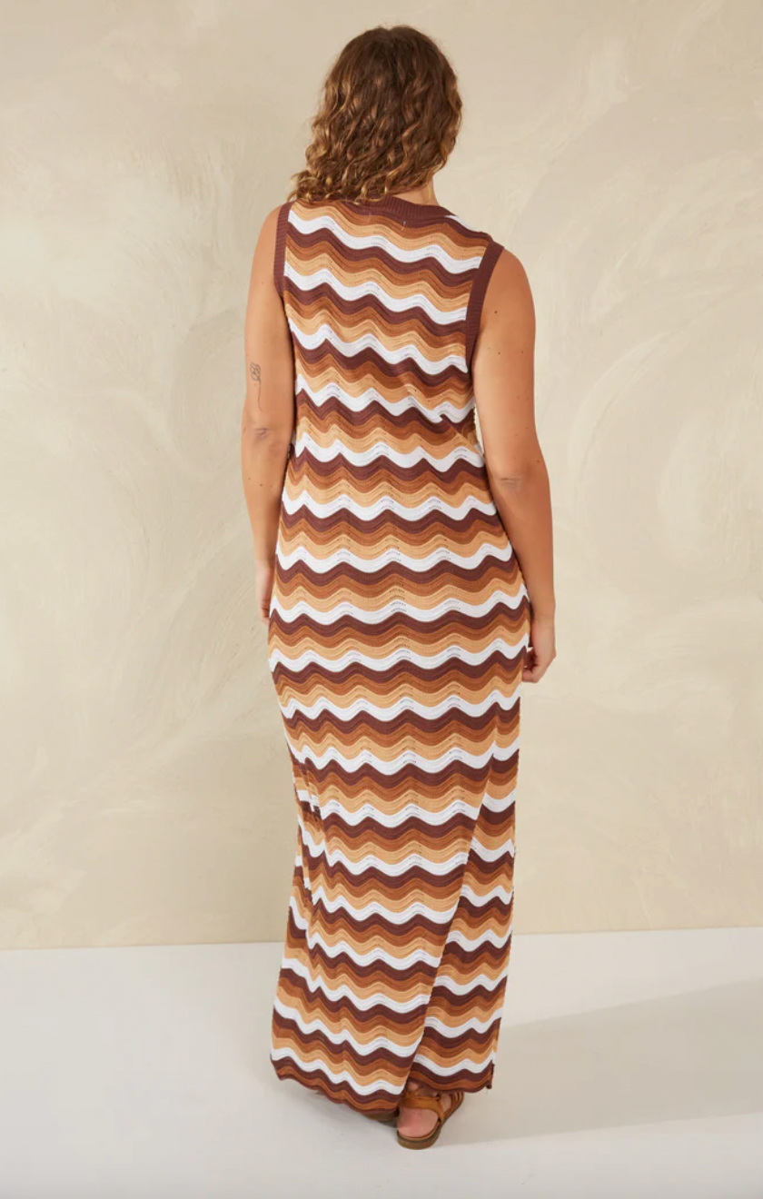 Amalfi Knit Dress, Tiramisu