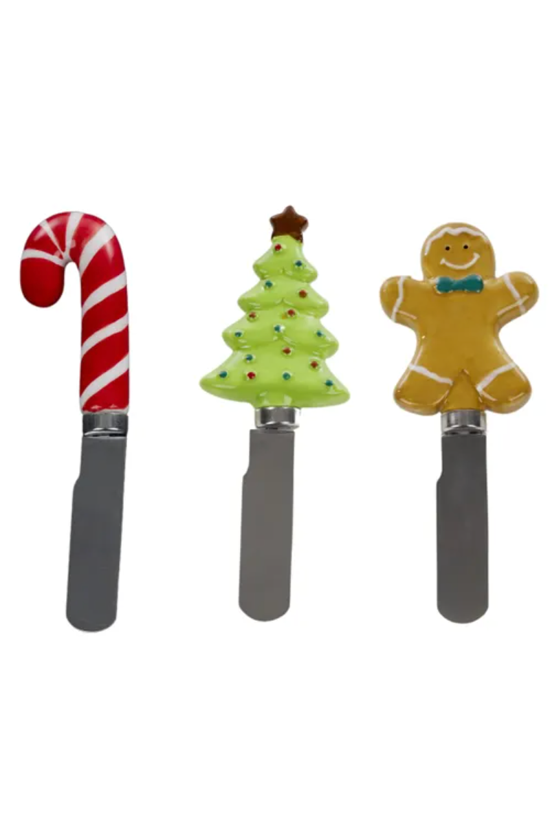 Christmas Cheese Knives