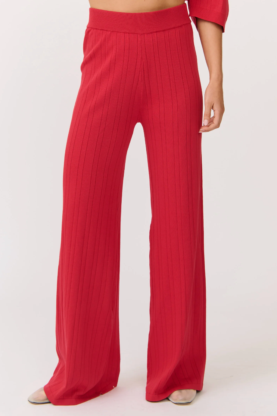 Molly Knit Pant, Cherry