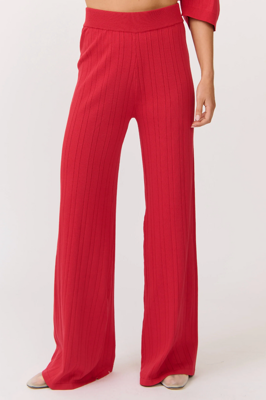 Molly Knit Pant, Cherry