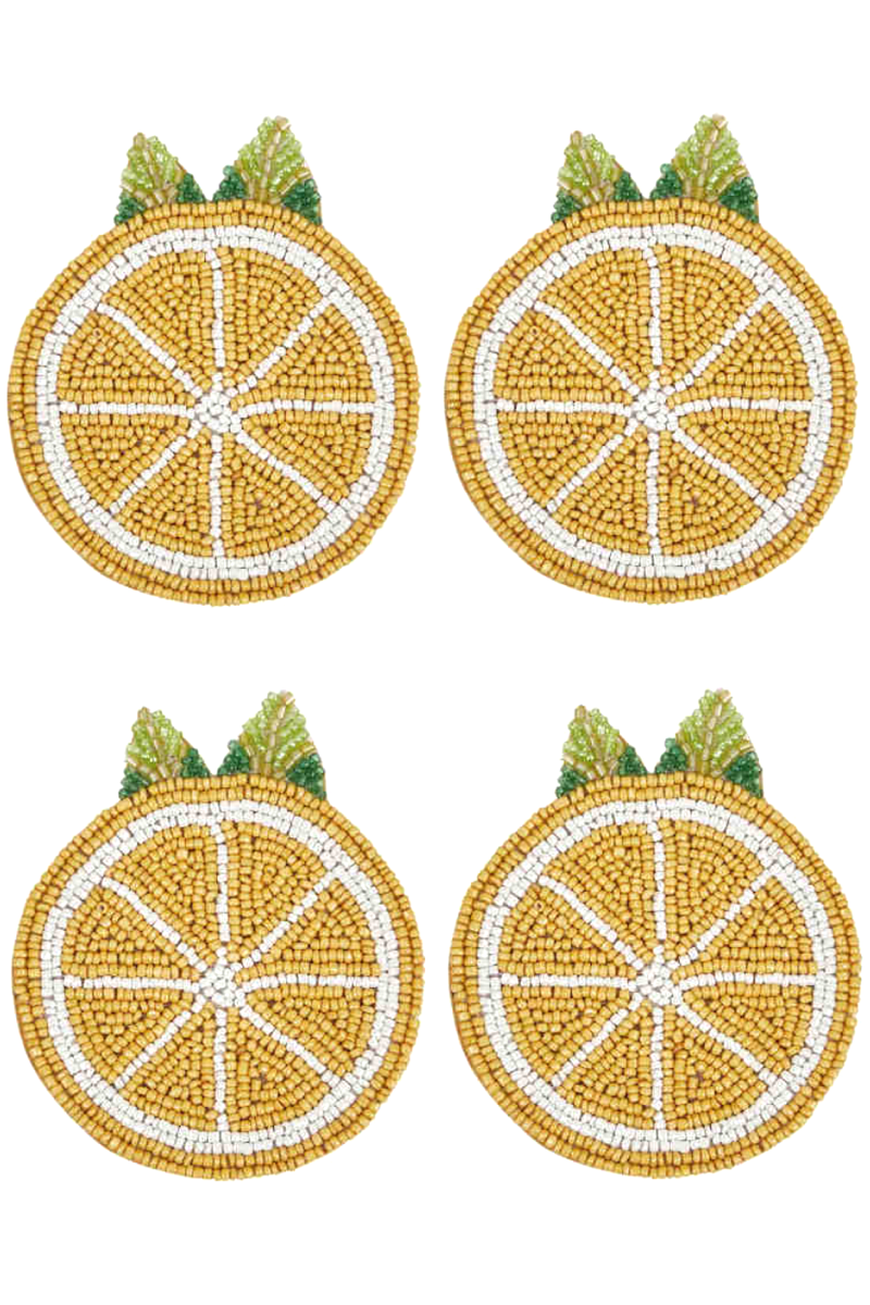 Limone Beaded Coasters