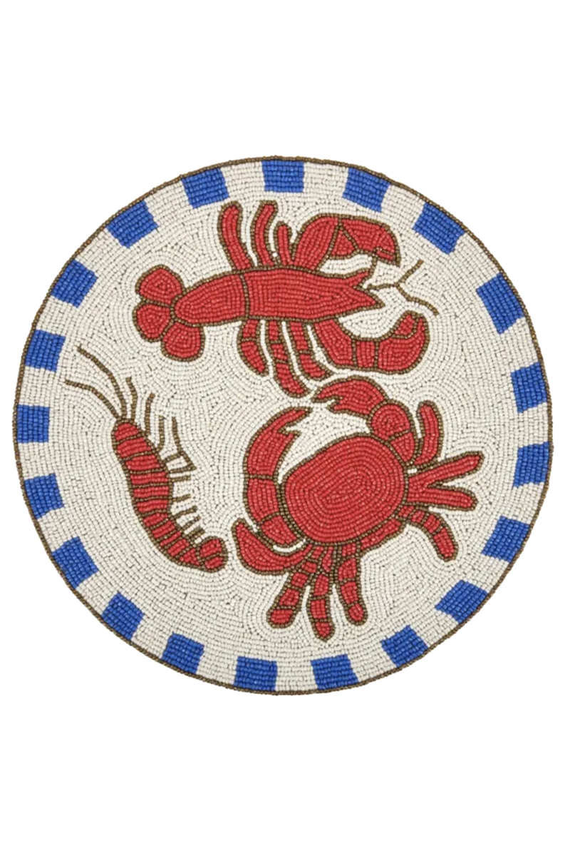 Crustacean Beaded Placemat