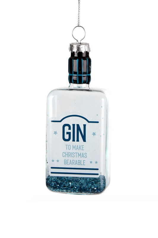 Gin Glitter Ornament