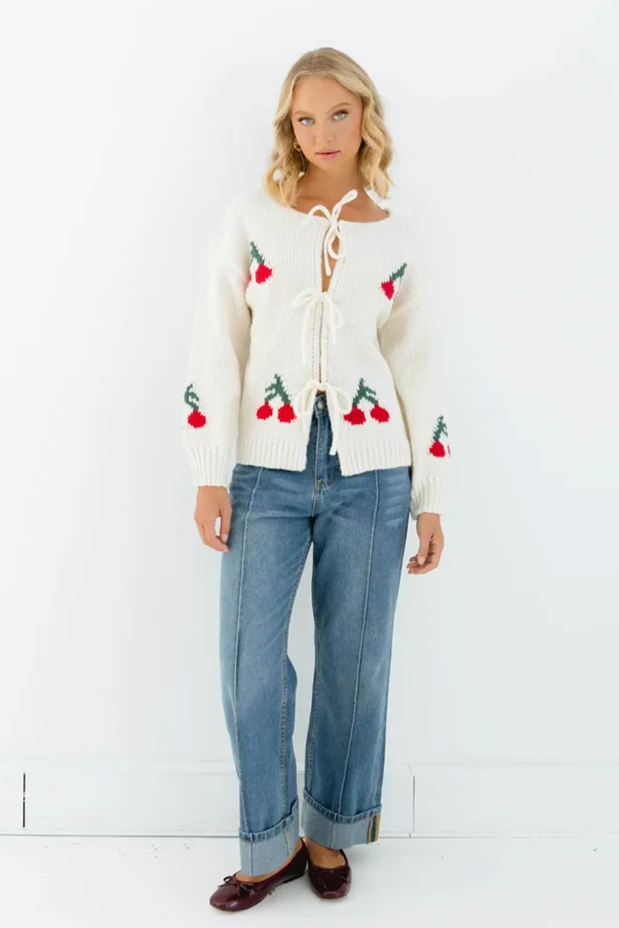 Mon Cheri Cardigan, Cherry