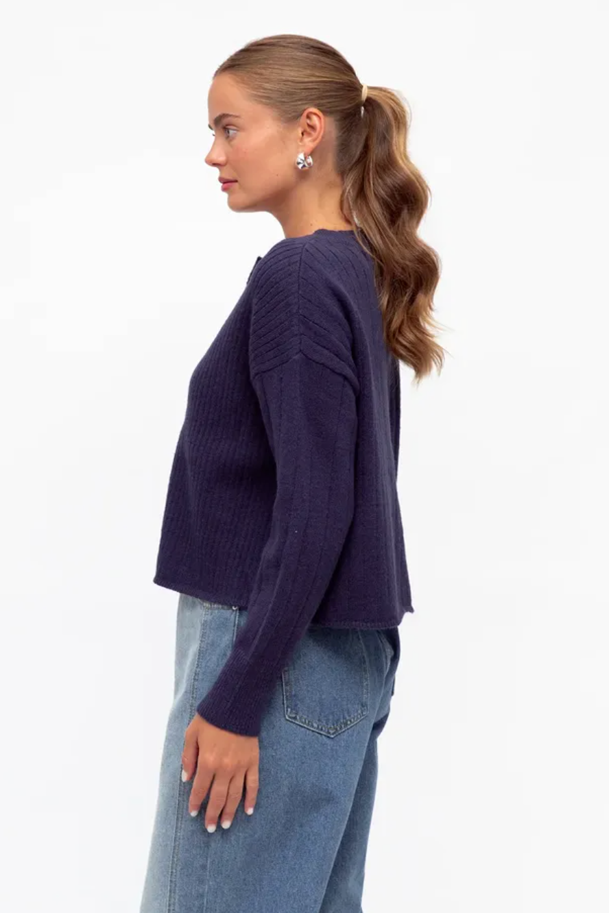 Amore Cardigan, Navy