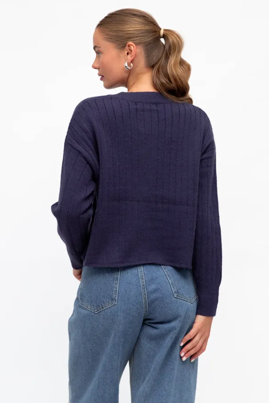 Amore Cardigan, Navy