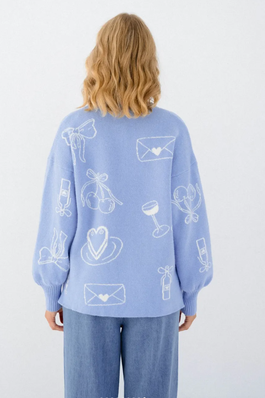 Valentine Knit, Blue