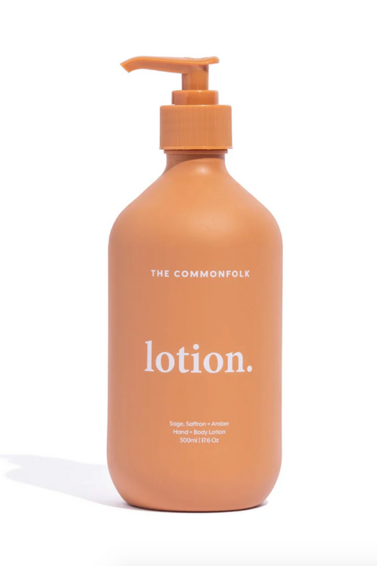 Hand + Body Lotion, Sage Saffron + Amber