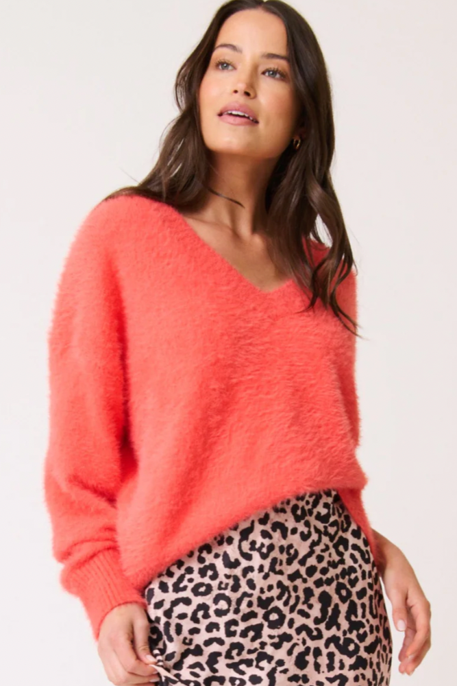 Emmie Knit Sweater, Mandarin