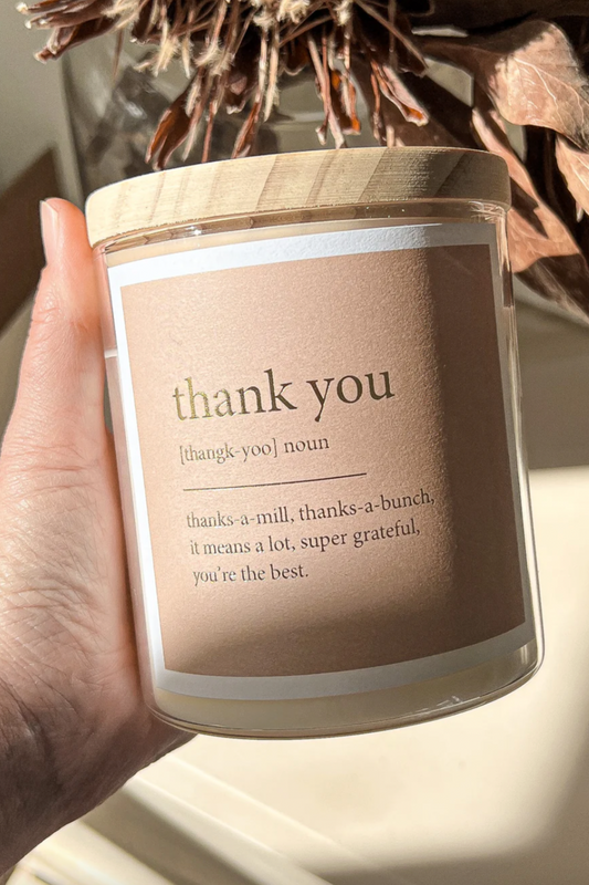 Thank You Goldie Candle