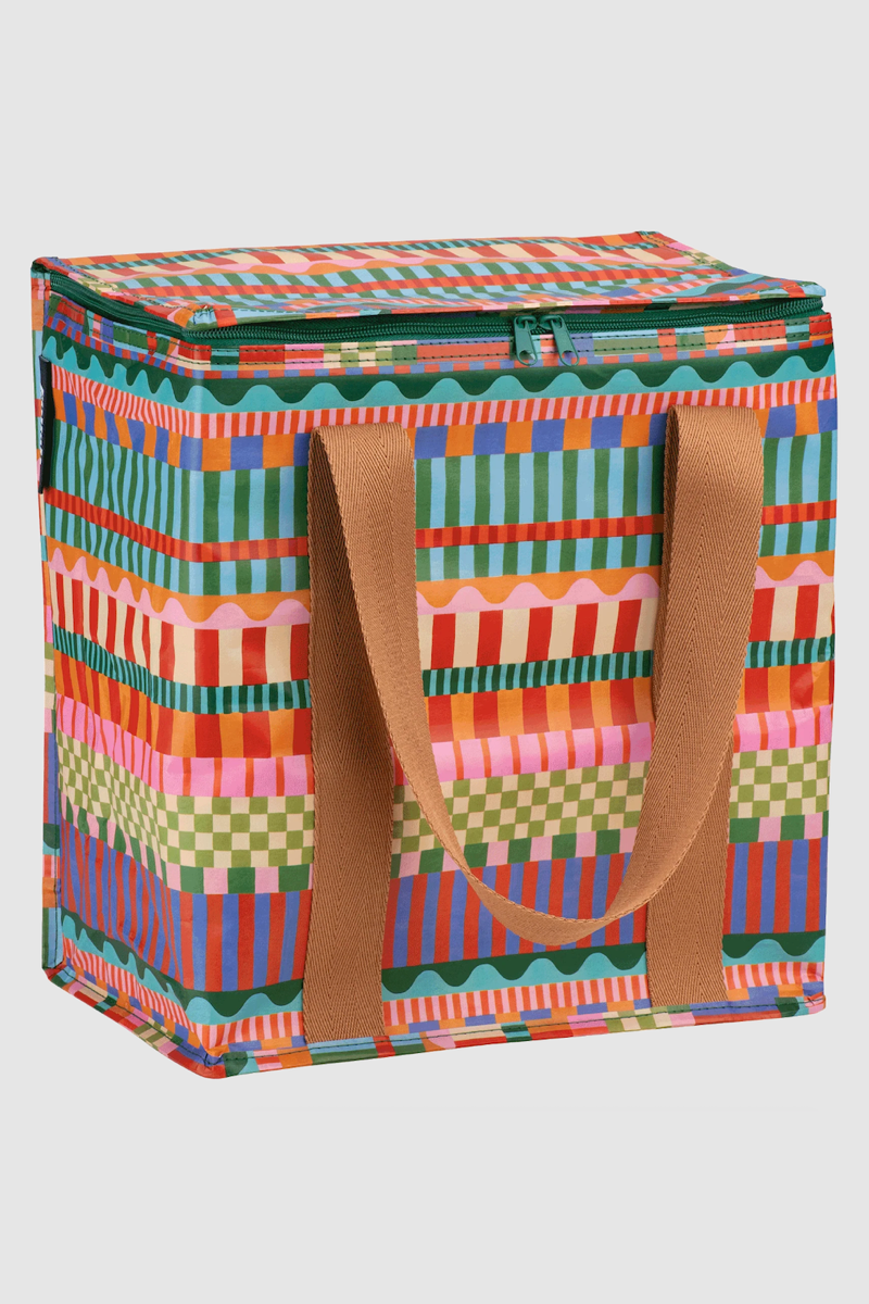 Cooler Bag, Blocks + Stripes