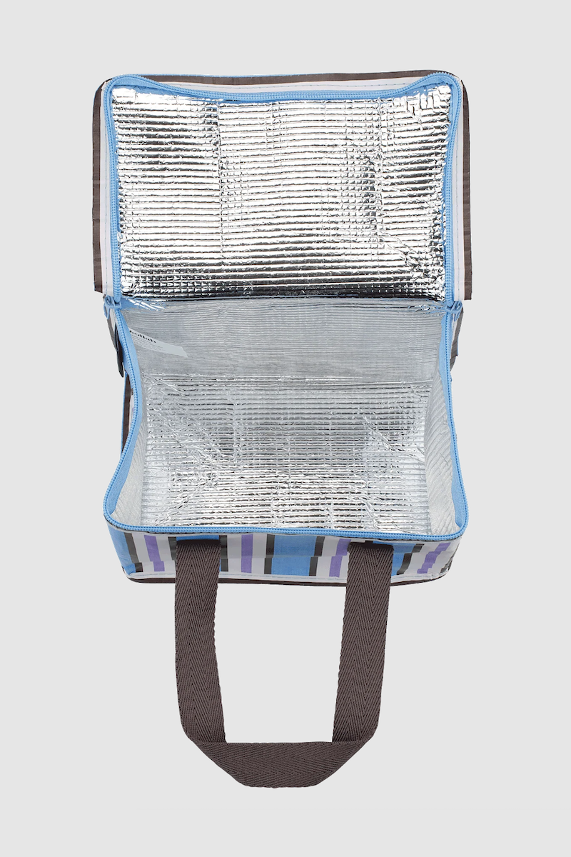 Lunch Box, Choc Blue Stripe