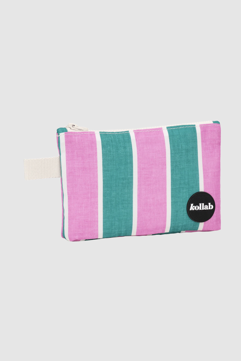 Mini Pouch, Spring Stripe