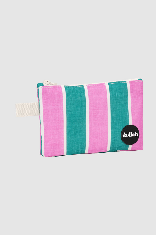 Mini Pouch, Spring Stripe