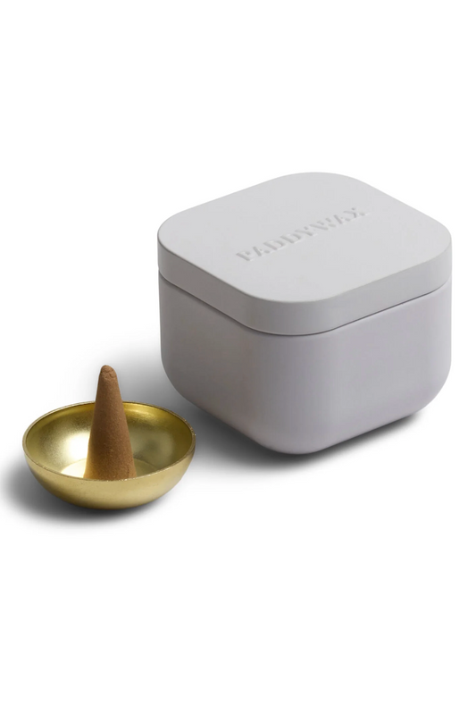 Cubed Incense Tin, Cream