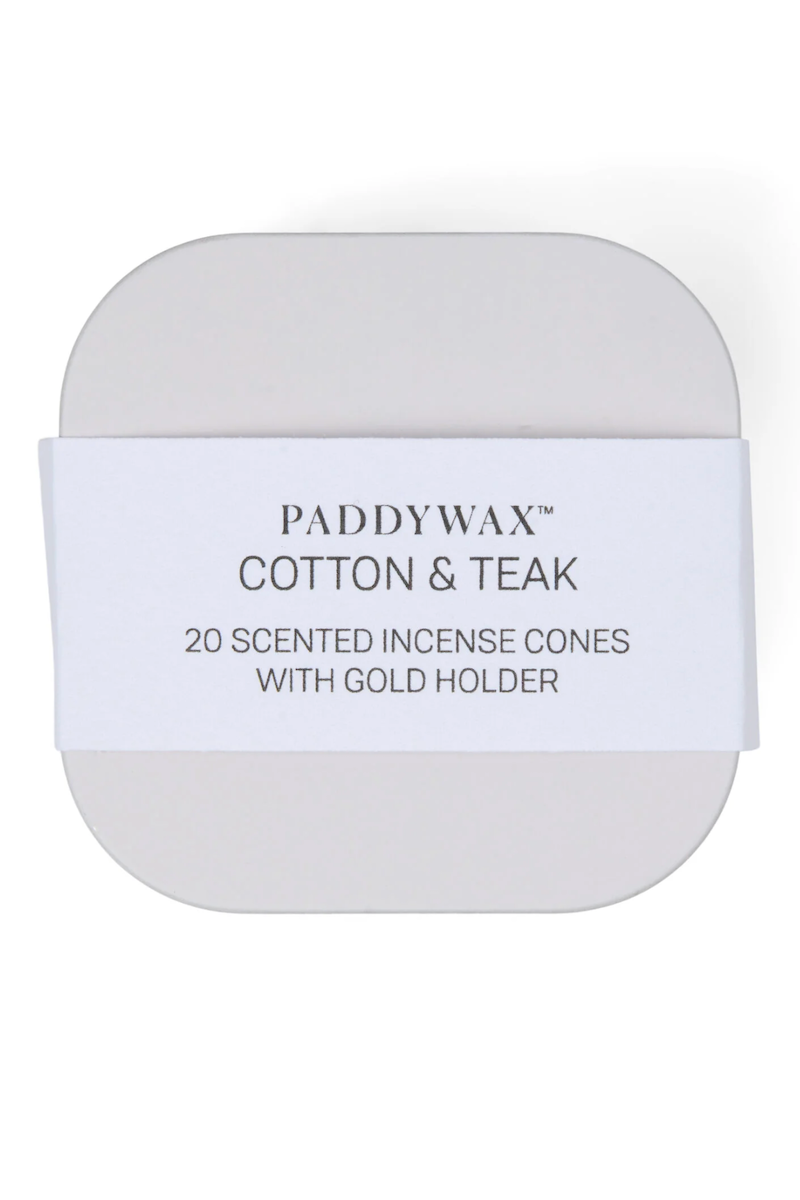 Cubed Incense Tin, Cream