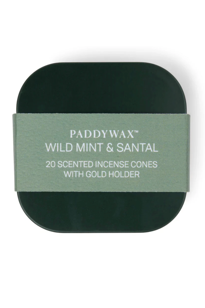 Cubed Incense Tin, Dark Green