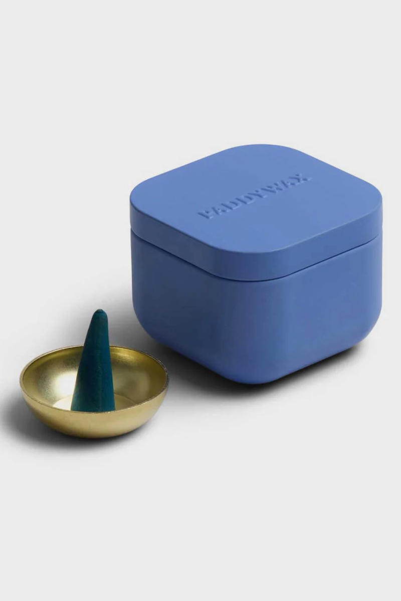 Cubed Incense Tin, Periwinkle