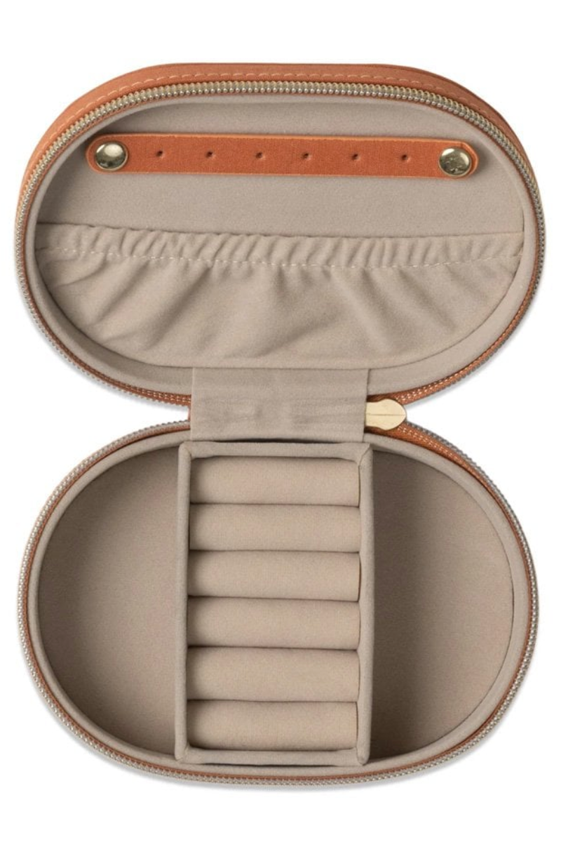 Oval Jewellery Case, Terracotta Sun