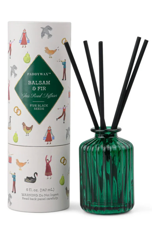 Holiday Ribbed Diffuser, Balsam + Fir