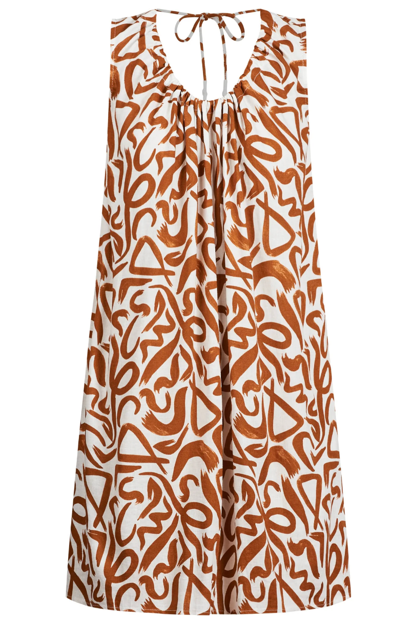 Bahama Tie Dress, Tan