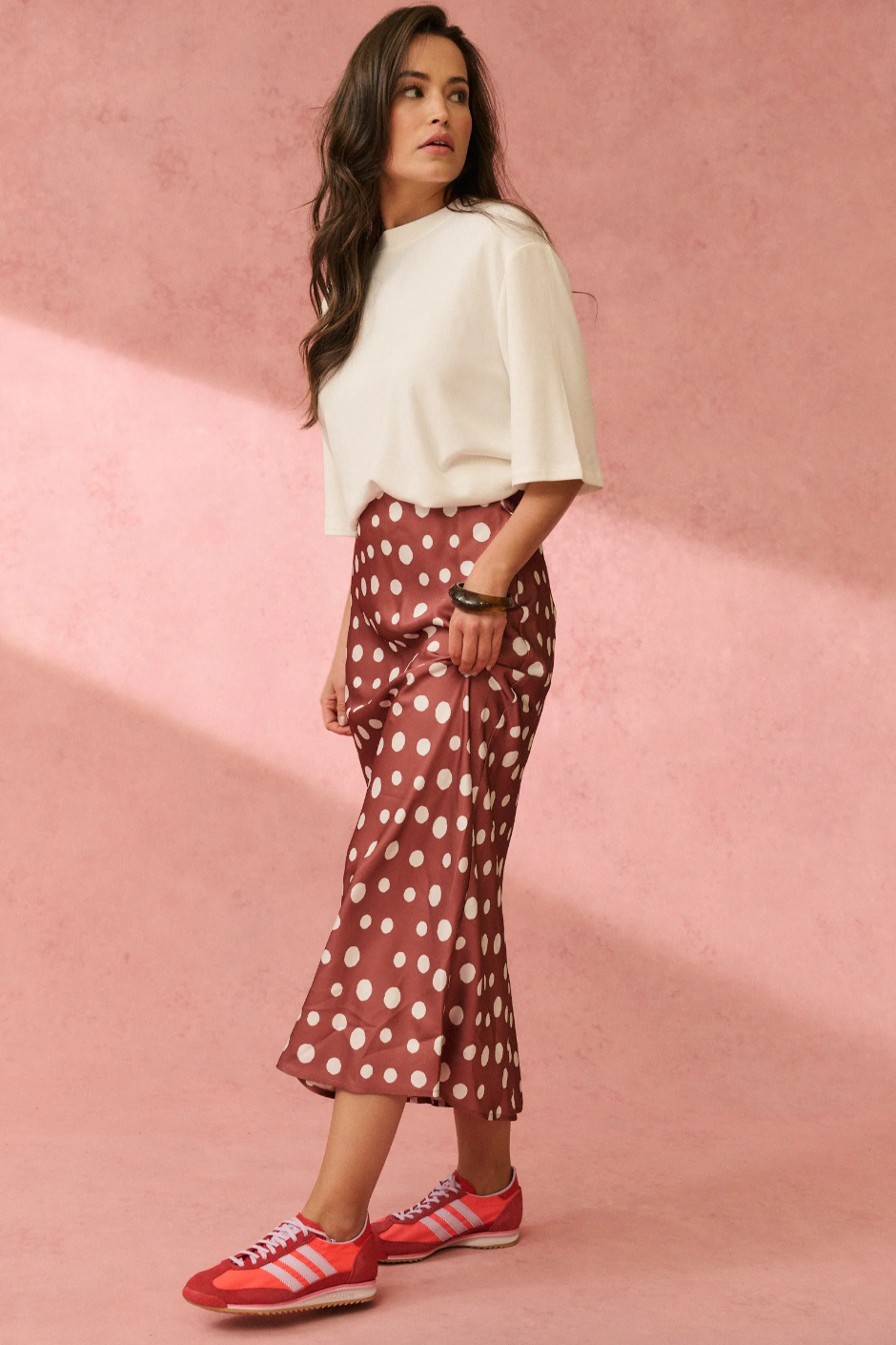 Millie Slip Skirt, Rust Spot